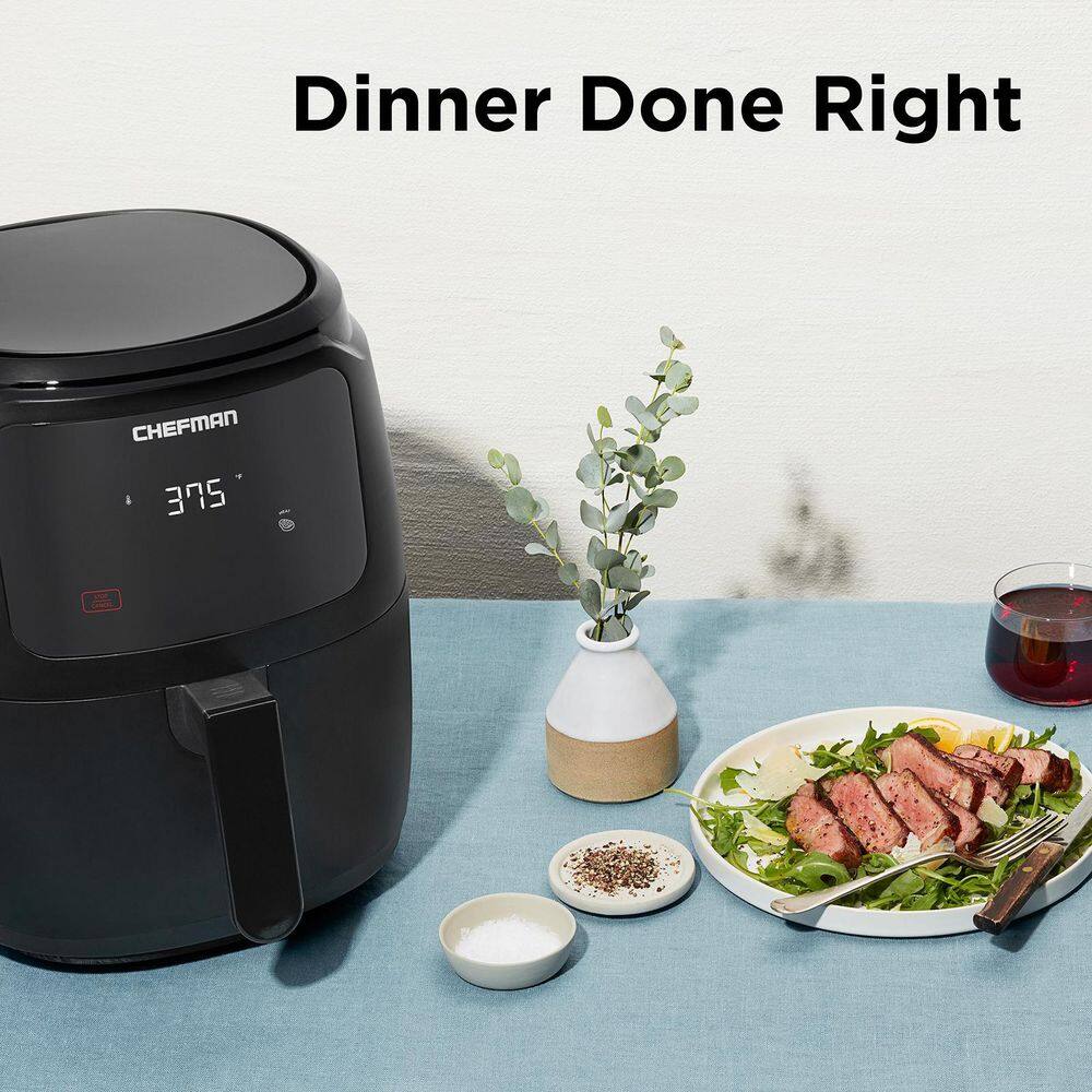 Chefman Air Fryer, 5 Qt., Digital Air Fryer, Matte Black