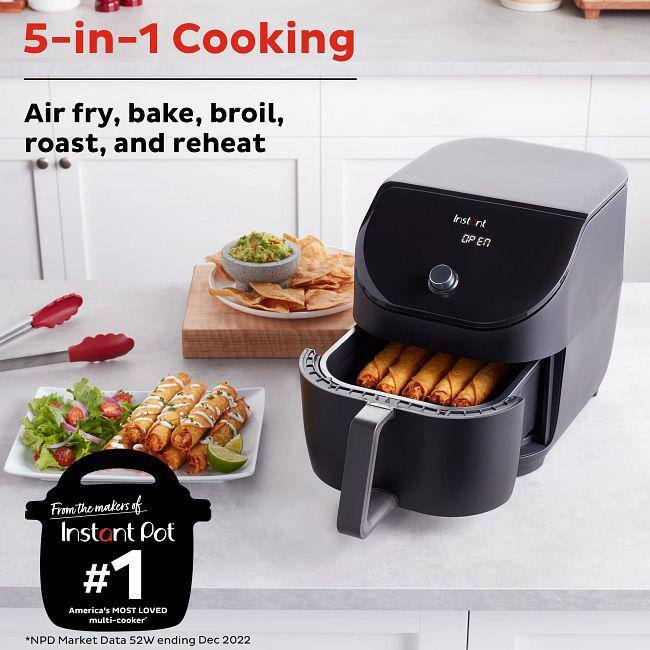 Instant Pot 6 qt. Black Vortex Slim Air Fryer