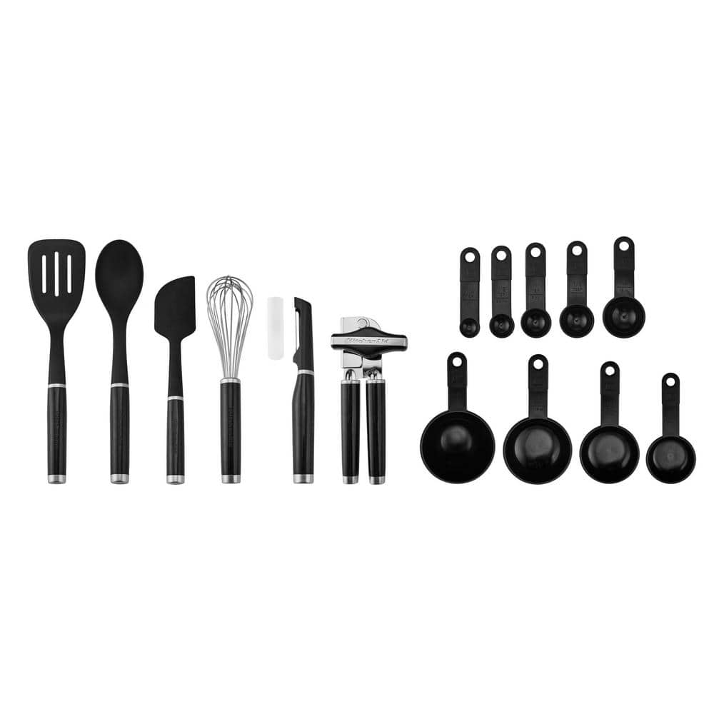 KitchenAid 15-Piece Black Classic Tool and Gadget Set