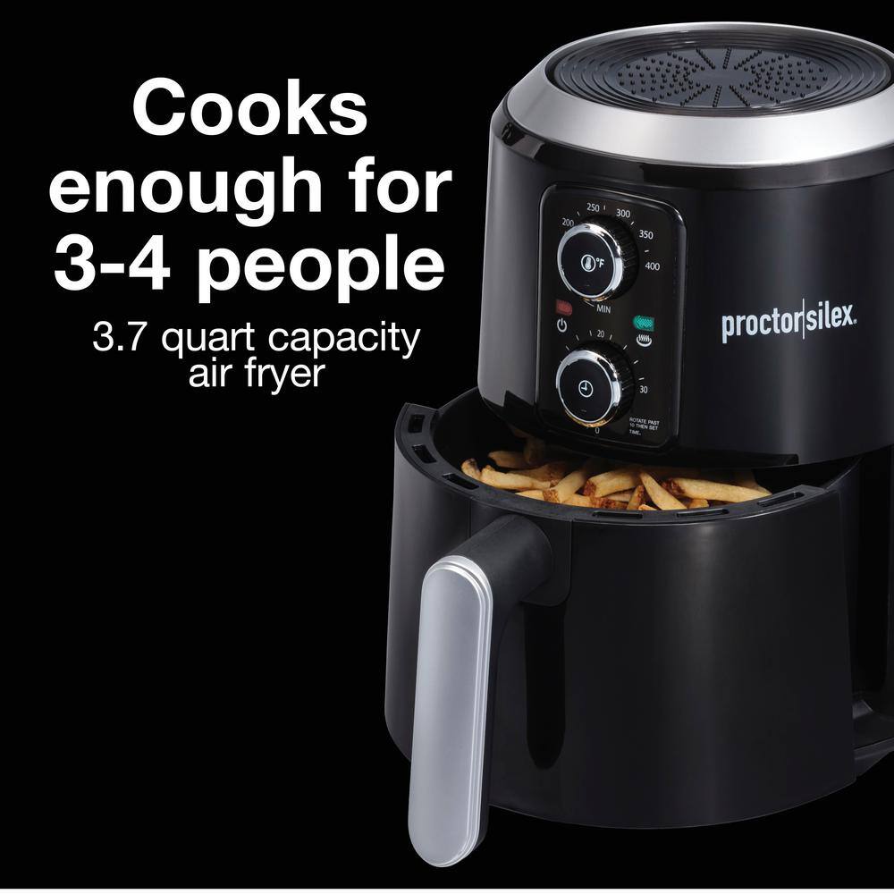 Proctor Silex 3.7 qt. Black Air Fryer