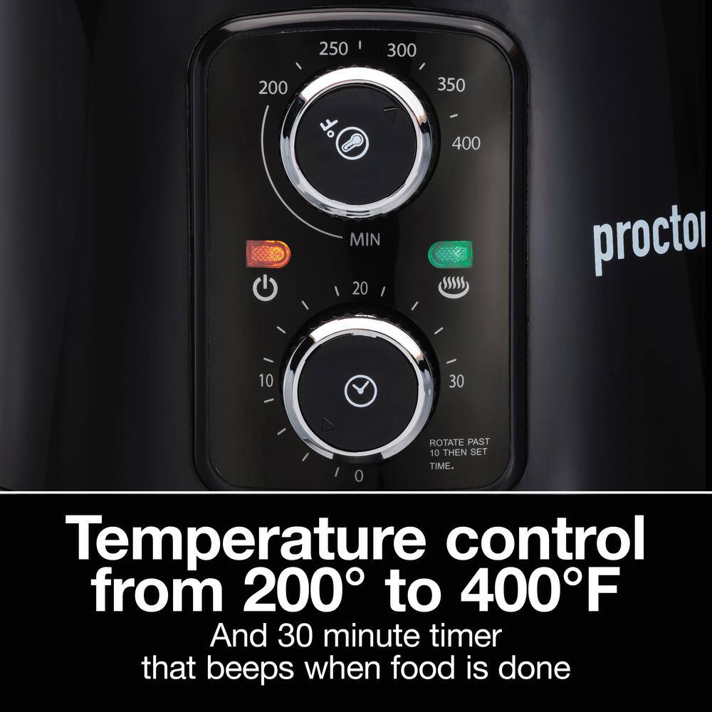 Proctor Silex 3.7 qt. Black Air Fryer