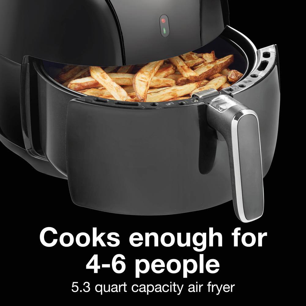 Proctor Silex 5.2 Qt. Black Air Fryer with 60-Minute Timer