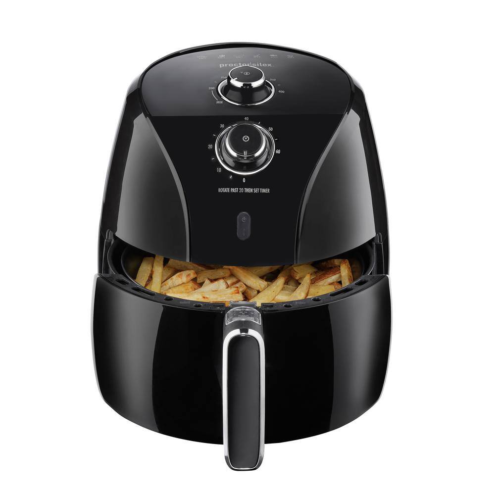 Proctor Silex 5.2 Qt. Black Air Fryer with 60-Minute Timer