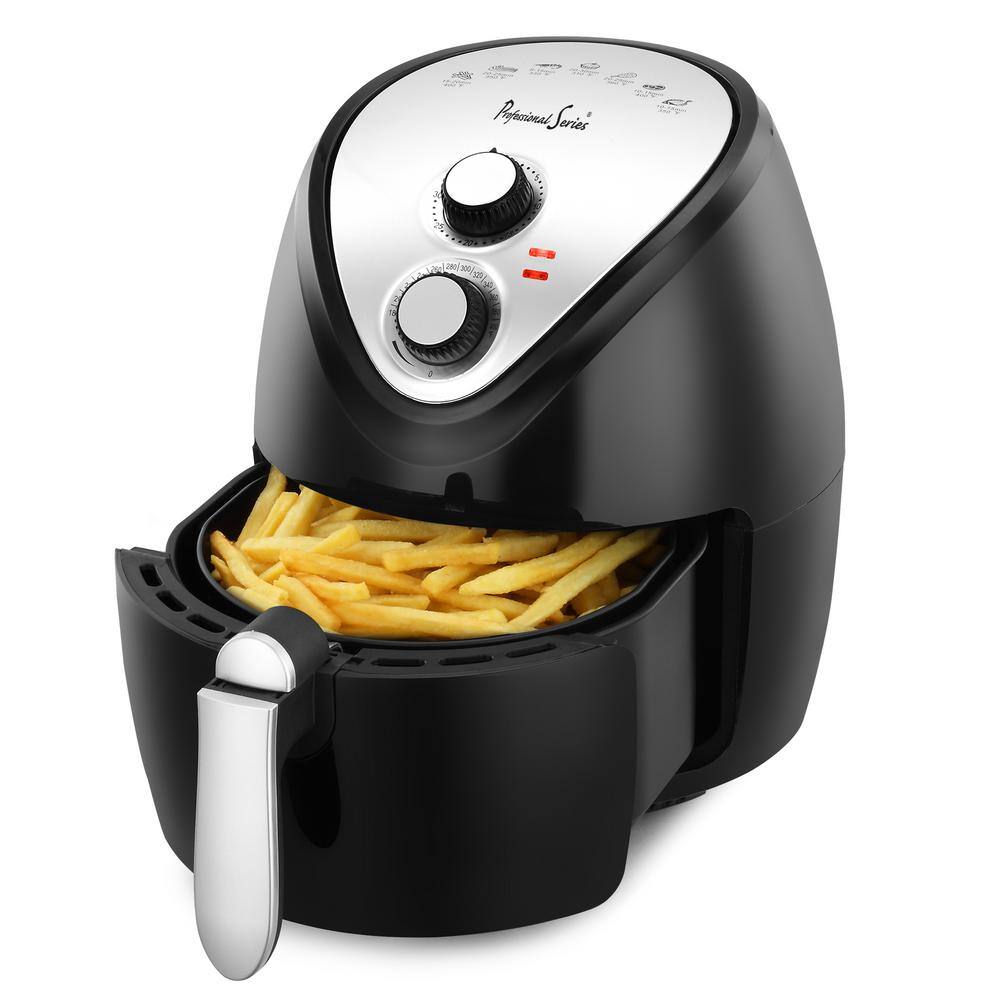 Professional Series  Cool Touch 3.38 qt. Air Fryer Black