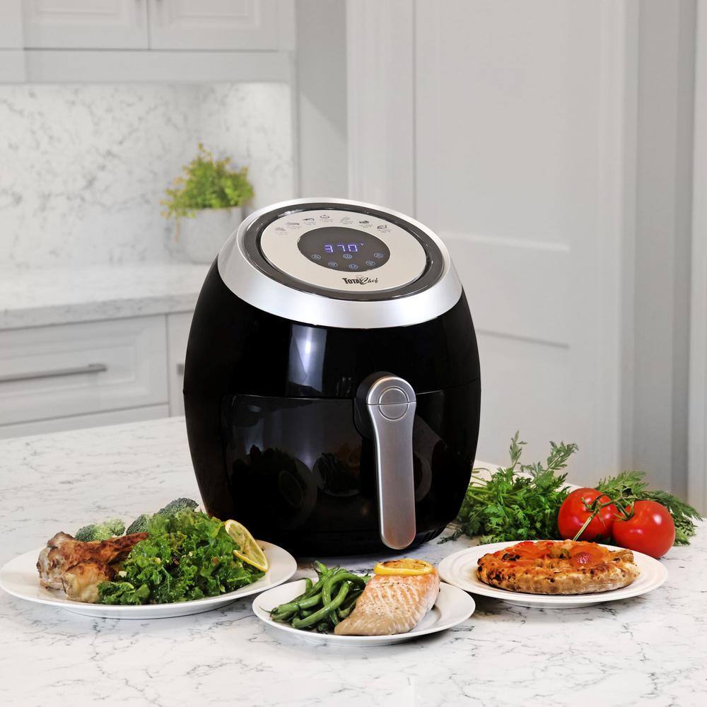 Total Chef  Total Chef 3.8 Qt Digital, Electric, Countertop Air Fryer with Temperature Control