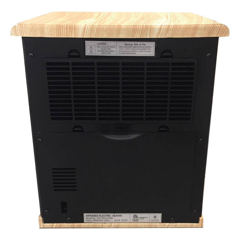 Heat Storm 1500-Watt Black Electric Logan Deluxe Portable Infrared Space Heater