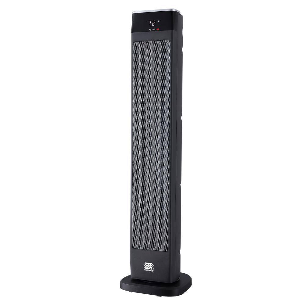 Warmwave Deluxe Digital 30 in. Ceramic Oscillating Tower Heater with Remote Control