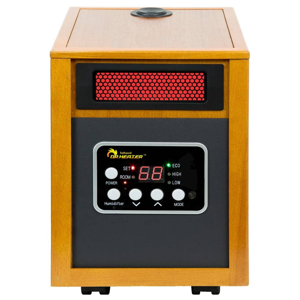 1500-Watt Infrared Portable Space Heater with Humidifier and Dual Heating System