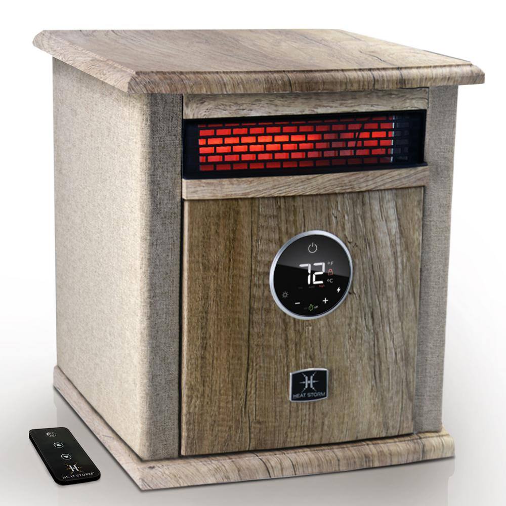 Heat Storm 1500-Watt Logan Deluxe Portable Electric Infrared Space Heater in Tan