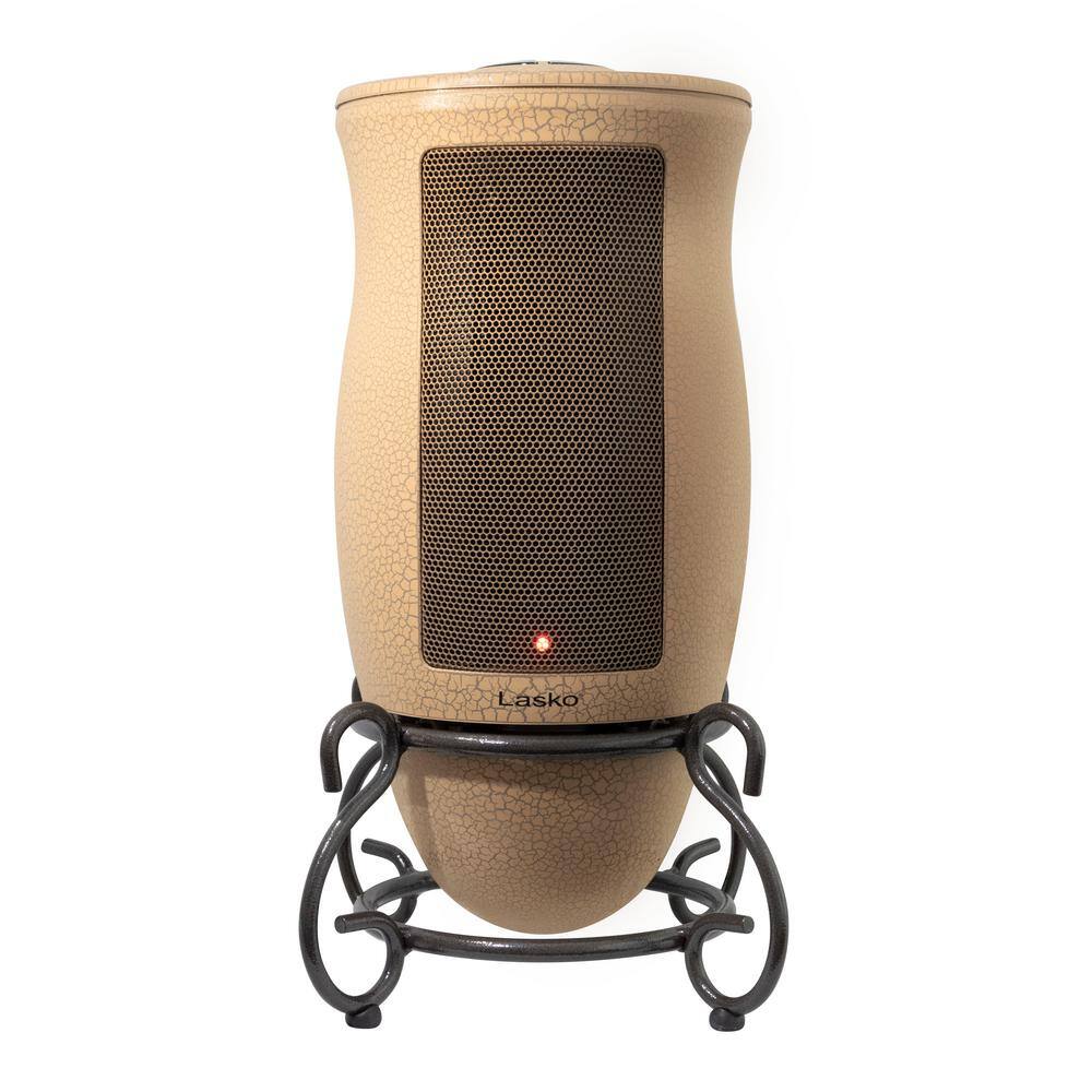 Lasko Designer Series 1500W 16 in. Beige Electric Tower Ceramic Space Heater with Timer, Thermostat, and Remote Control