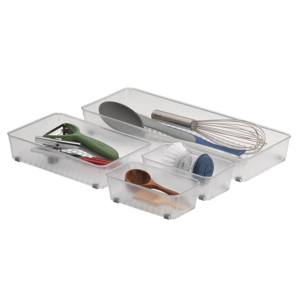 Spectrum Hexa In-Drawer Organizer Assorted Storage Trays, Easy-to-Clean Organizers, Utensil Holders (Set of 4)