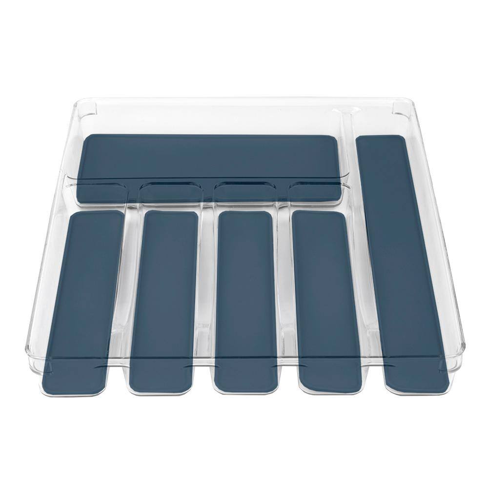 Home Basics Clear Plastic Flatware and Utensil Organizer