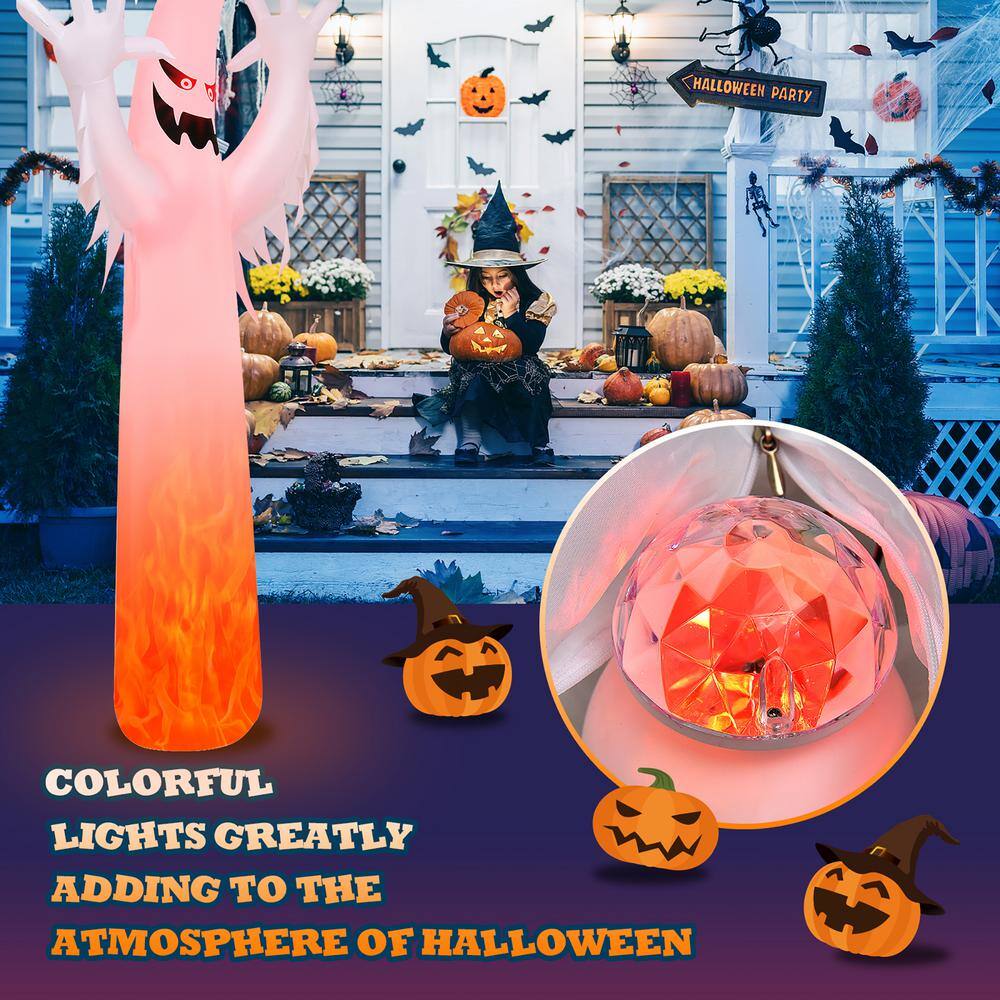 Costway  12 ft. LED Ghost Halloween Inflatable Yard Decoration