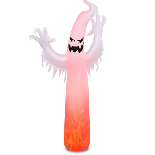 Costway  12 ft. LED Ghost Halloween Inflatable Yard Decoration