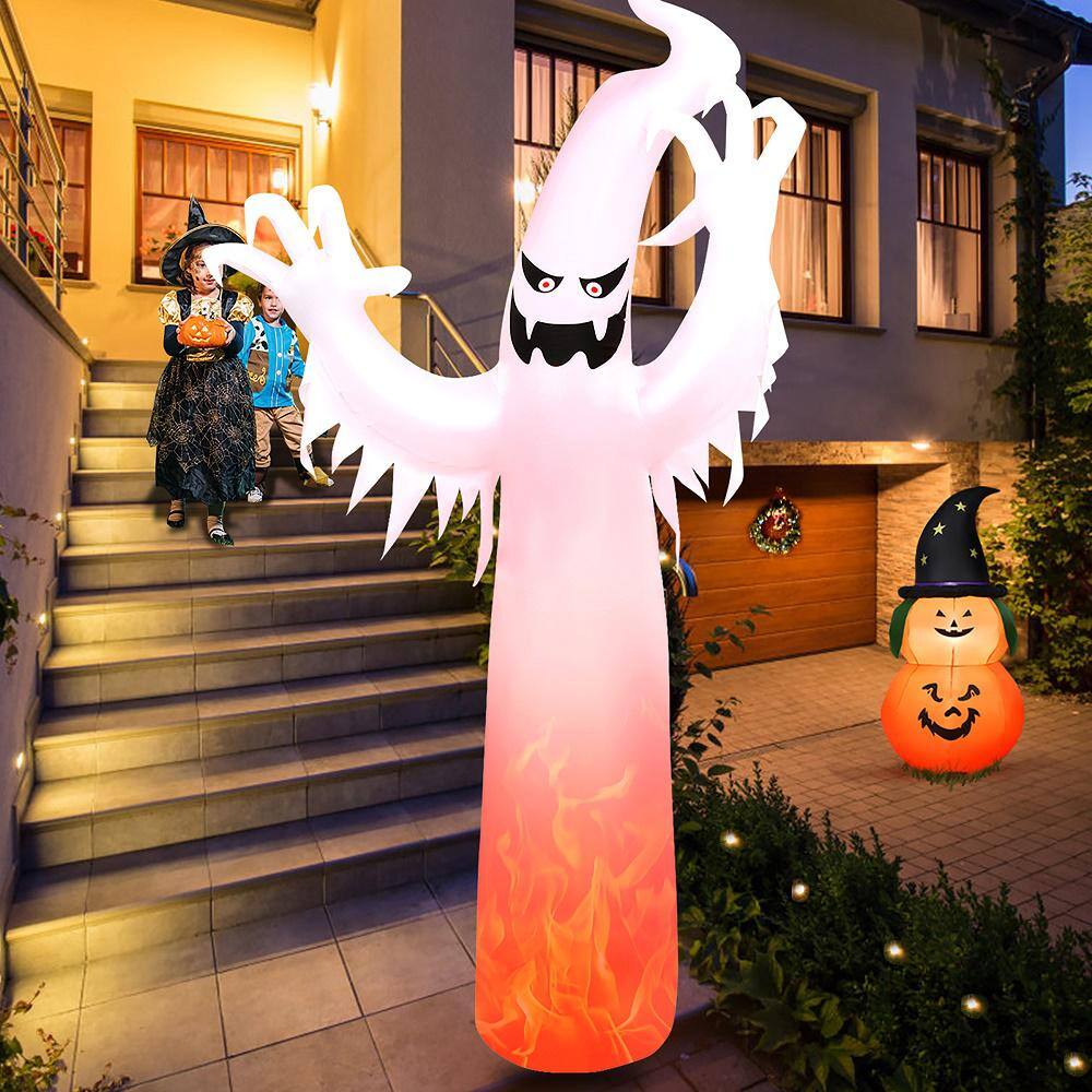 Costway  12 ft. LED Ghost Halloween Inflatable Yard Decoration