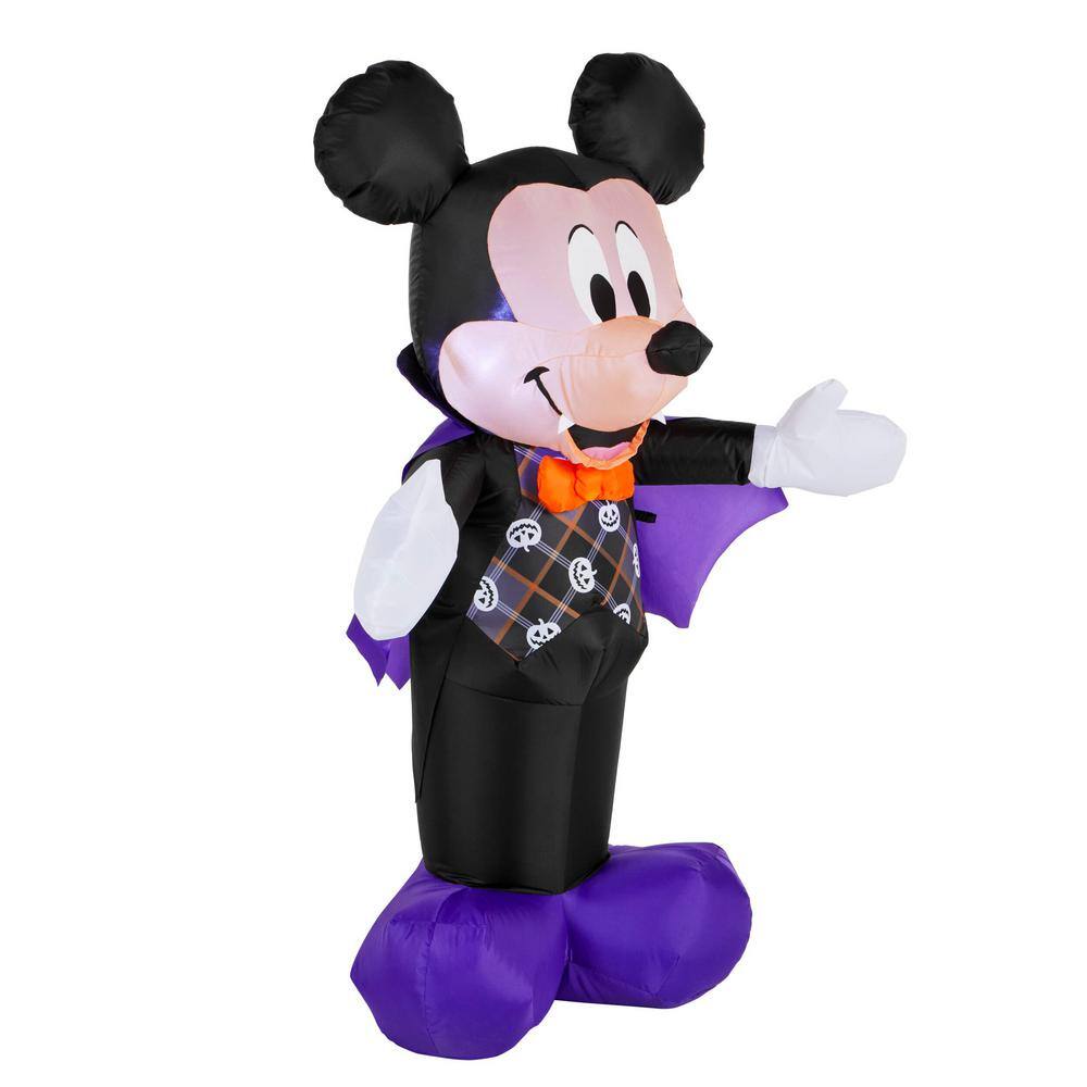 Disney 3.5 ft. LED Mickey Vampire with Halloween Vest Inflatable