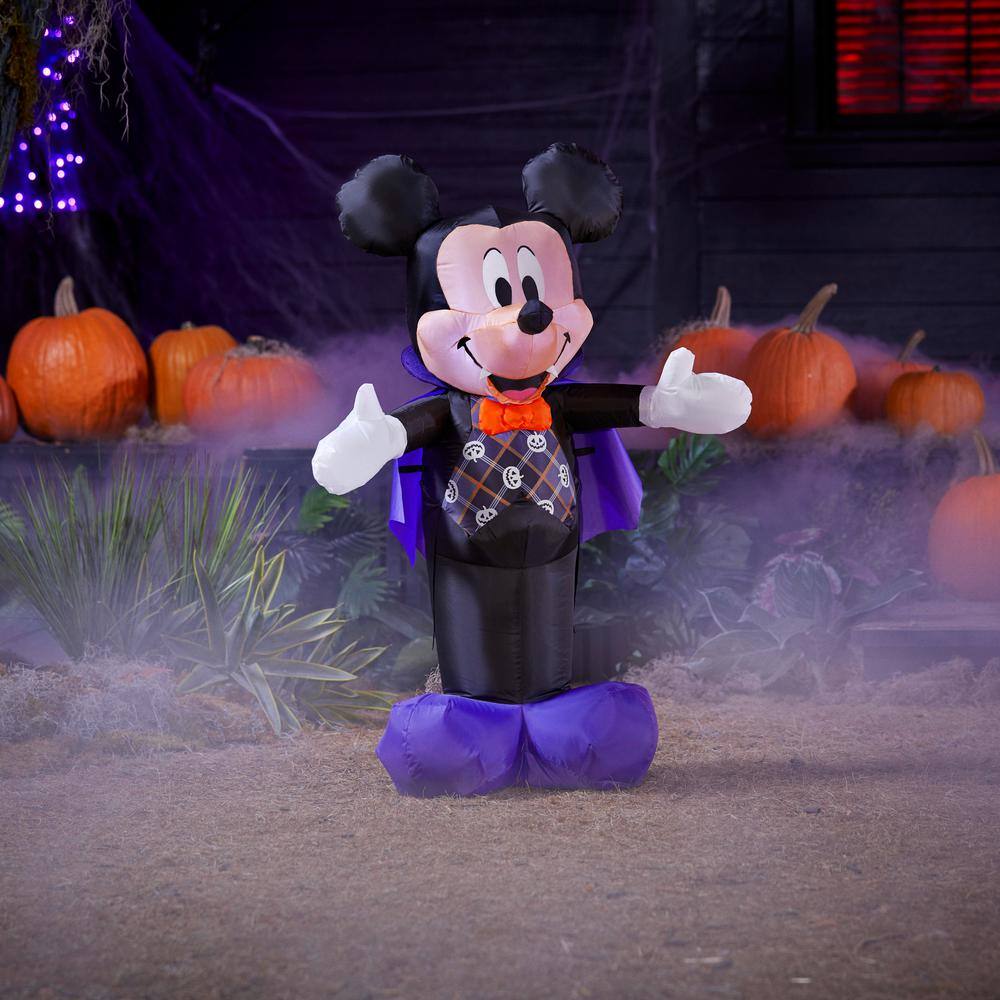 Disney 3.5 ft. LED Mickey Vampire with Halloween Vest Inflatable