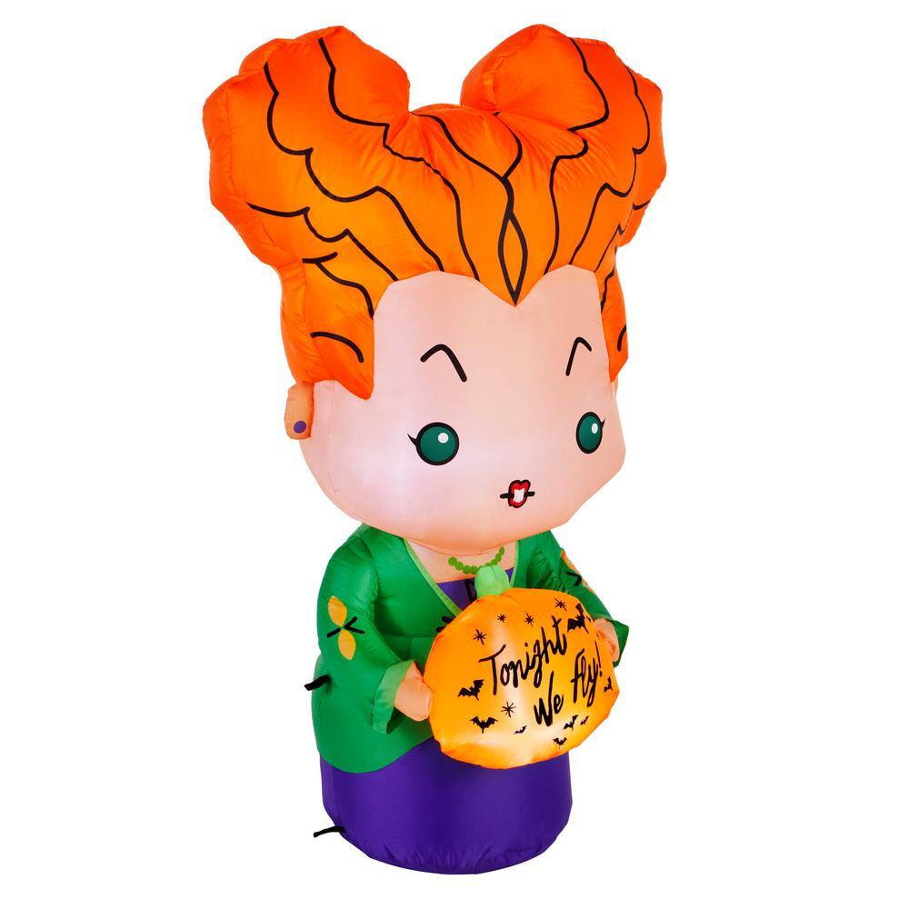 Disney 3.5 ft. LED Winifred Sanderson with Tonight We Fly Pumpkin Inflatable