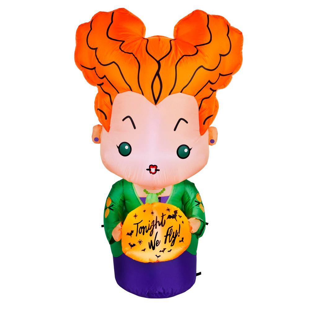 Disney 3.5 ft. LED Winifred Sanderson with Tonight We Fly Pumpkin Inflatable