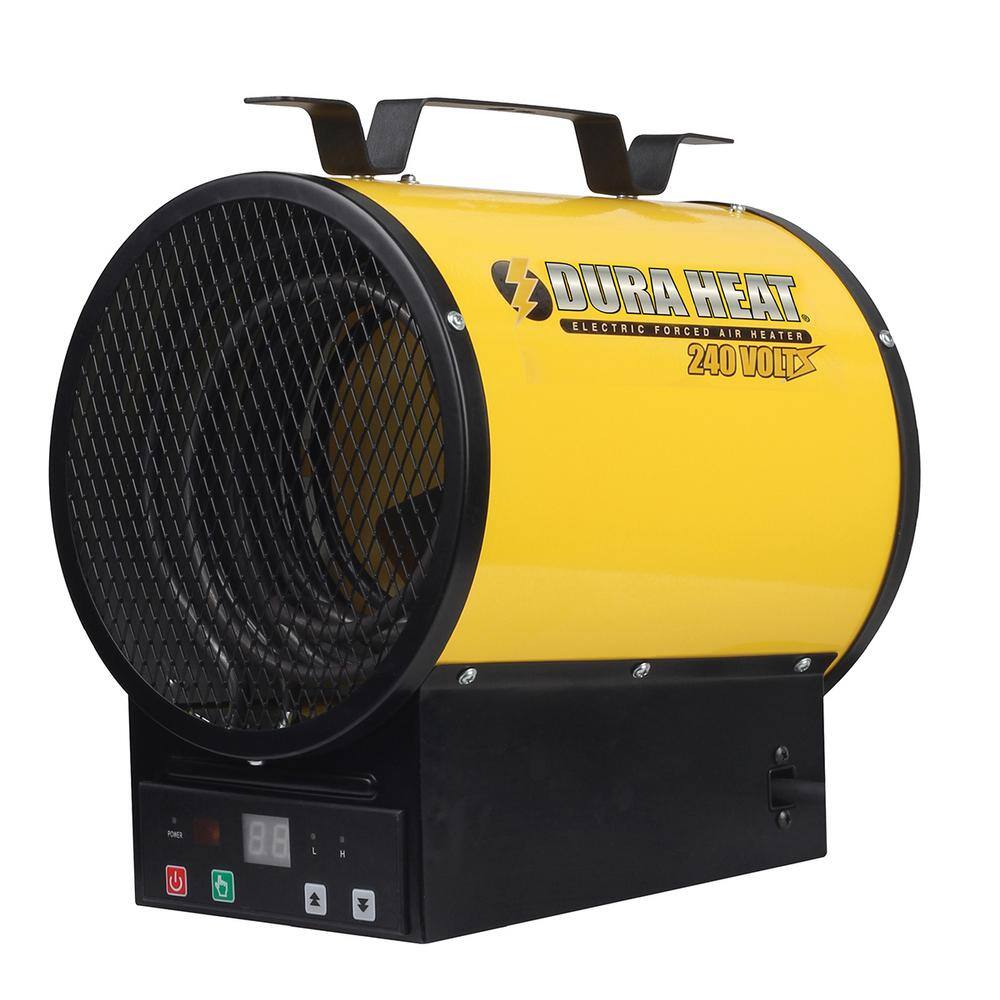 DuraHeat Remote Controlled, 3750 Watt, 12,800 Btu, 220 Volt Mountable Or Portable Electric Fan Forced Air Heater