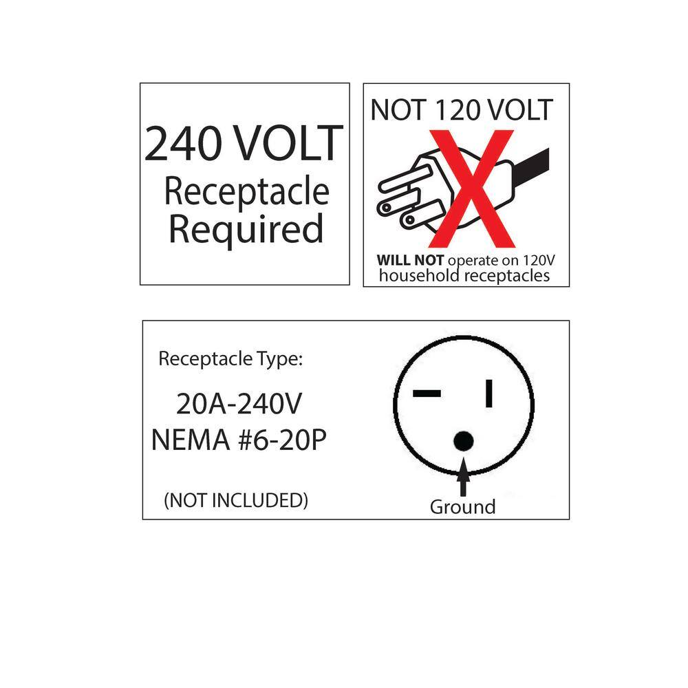 DuraHeat Remote Controlled, 3750 Watt, 12,800 Btu, 220 Volt Mountable Or Portable Electric Fan Forced Air Heater