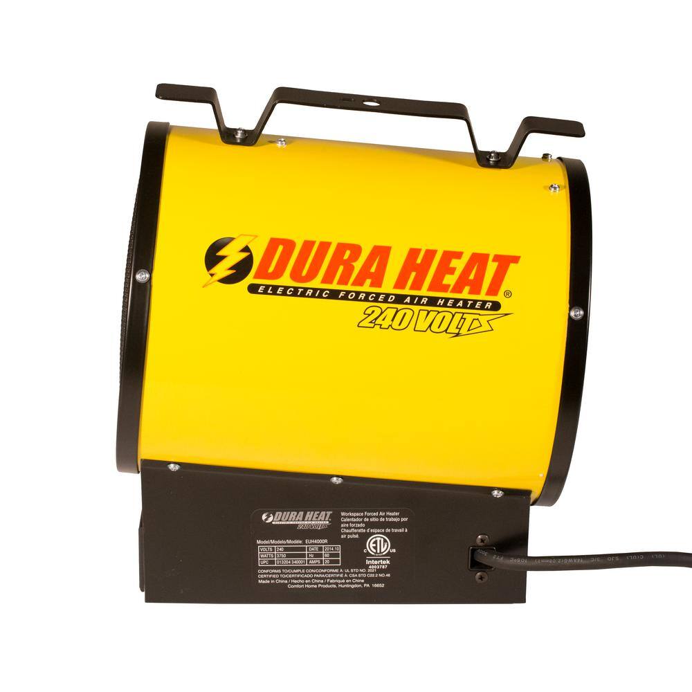 DuraHeat Remote Controlled, 3750 Watt, 12,800 Btu, 220 Volt Mountable Or Portable Electric Fan Forced Air Heater