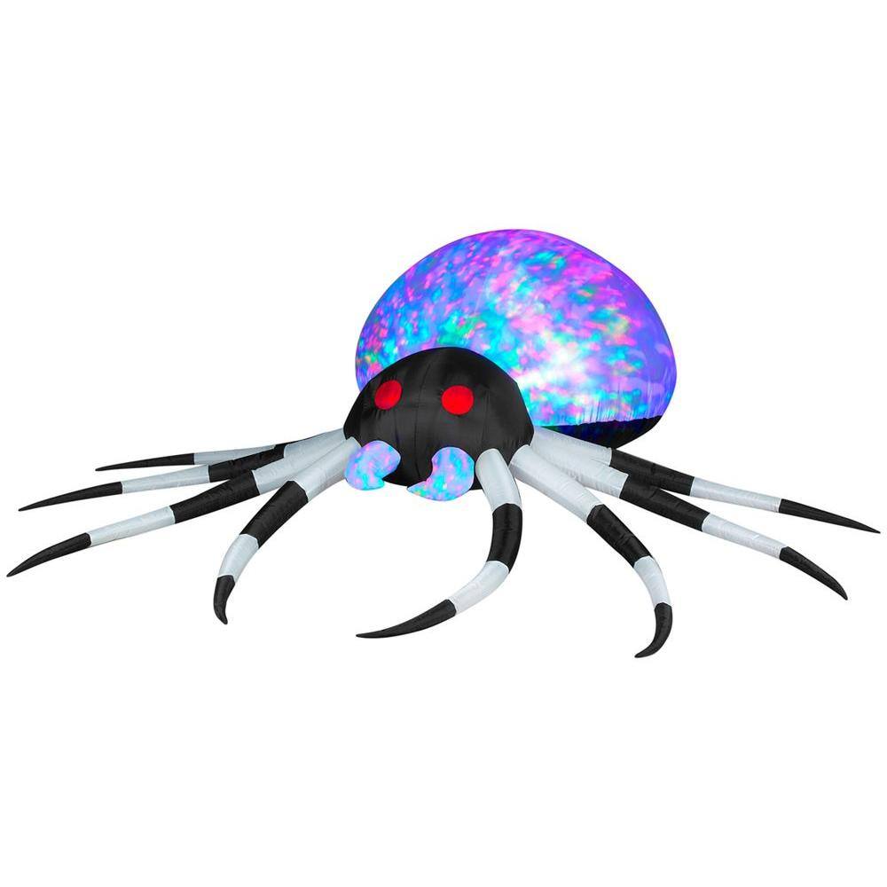 Gemmy 2.6 ft. Inflatable Projection Kaleidoscope Spider