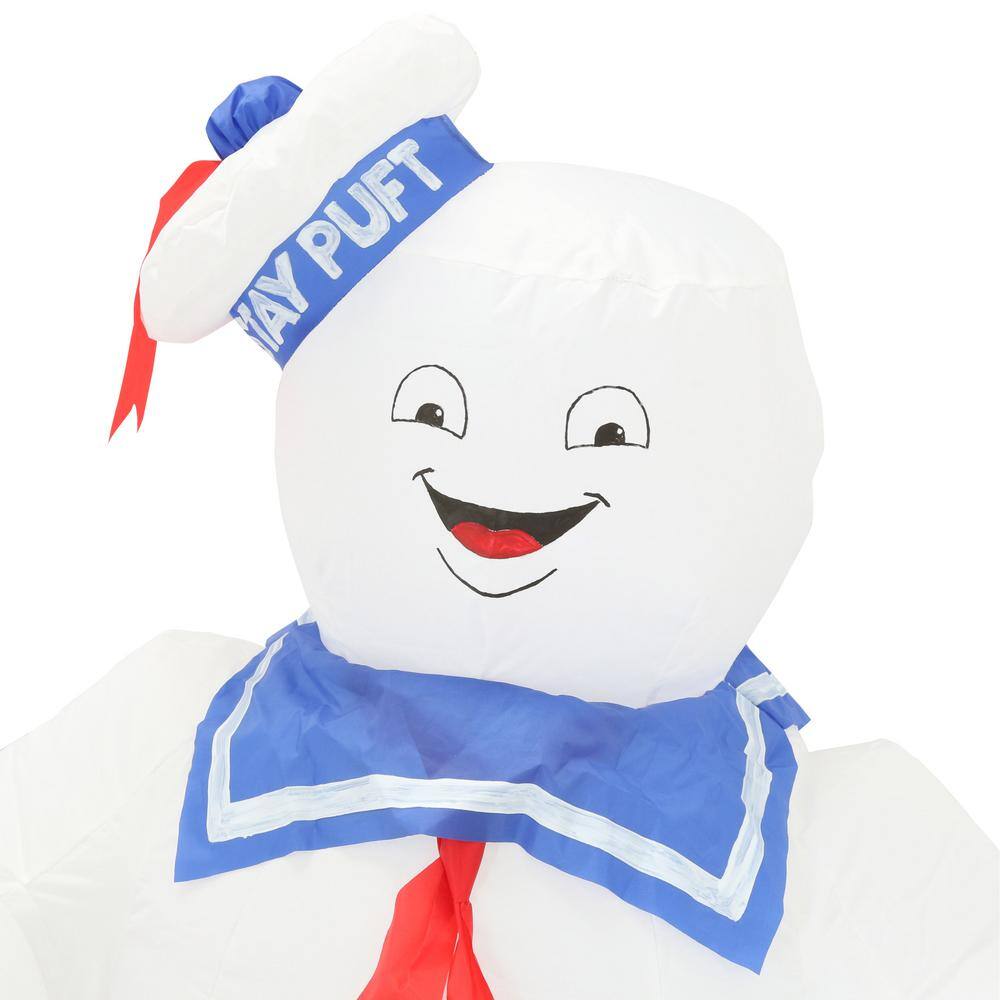 Gemmy 42 in. Stay Puft Inflatable with Pumpkin Tote Ghostbusters