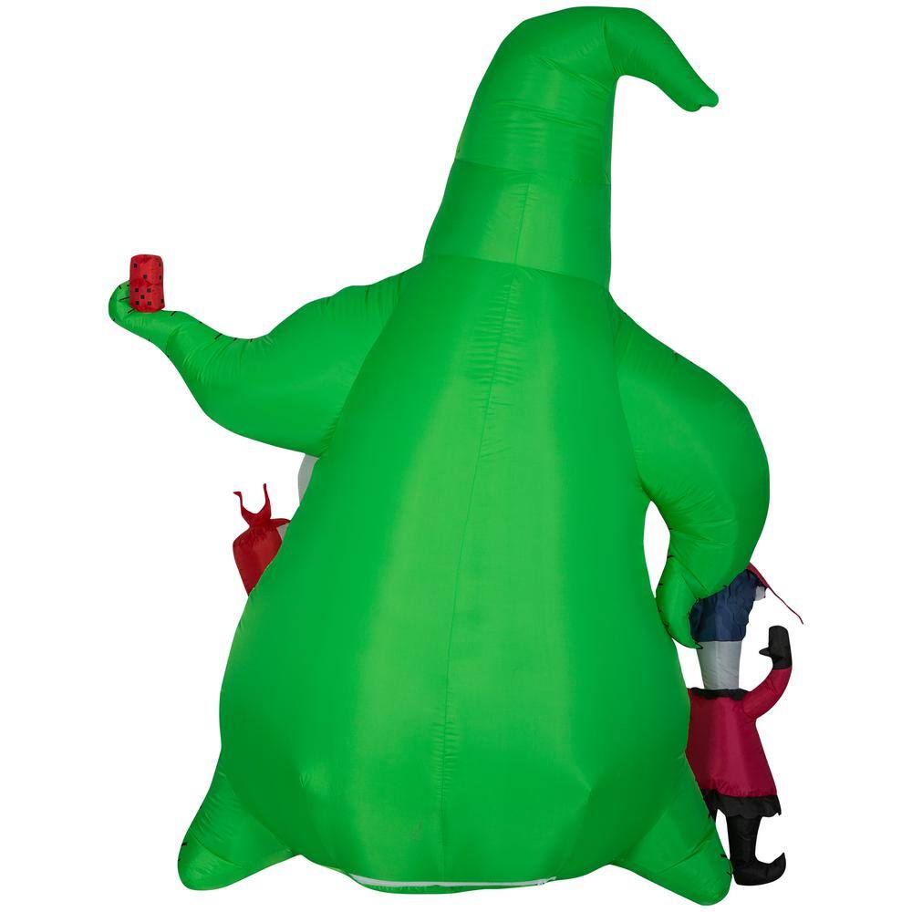 7 ft. H x 3 ft. 81 in. W x 5 ft. 25 in. L Halloween Airblown Inflatable -Oogie with Creatures-Scene-Disney