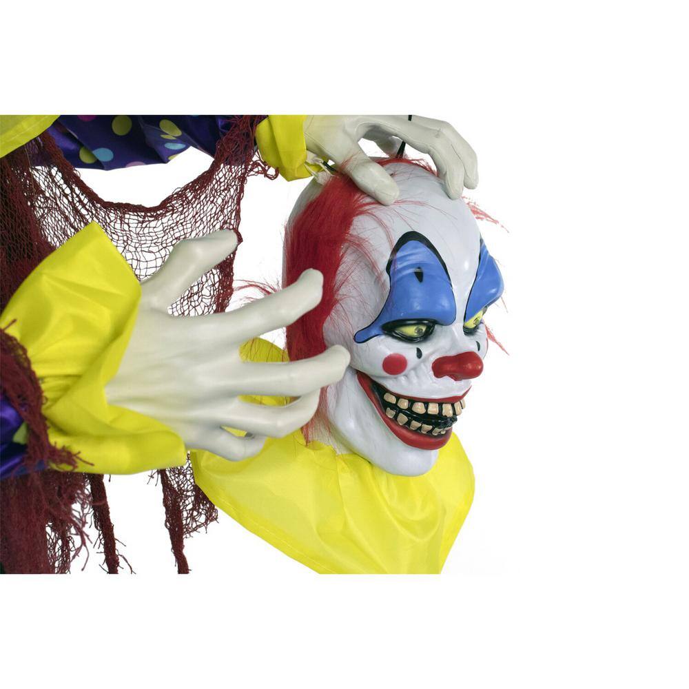 Haunted Hill Farm 60 in. Touch Activated Animatronic Clown