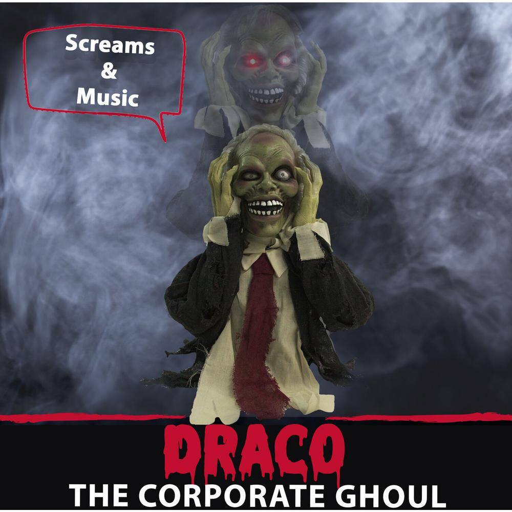 Haunted Hill Farm 20 in. Touch Activated Pop-Up Animatronic Ghoul