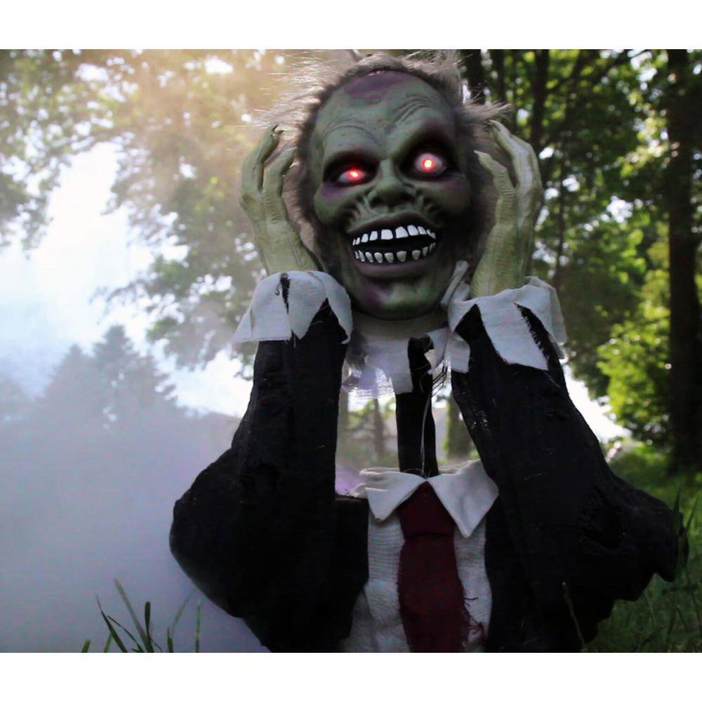 Haunted Hill Farm 20 in. Touch Activated Pop-Up Animatronic Ghoul