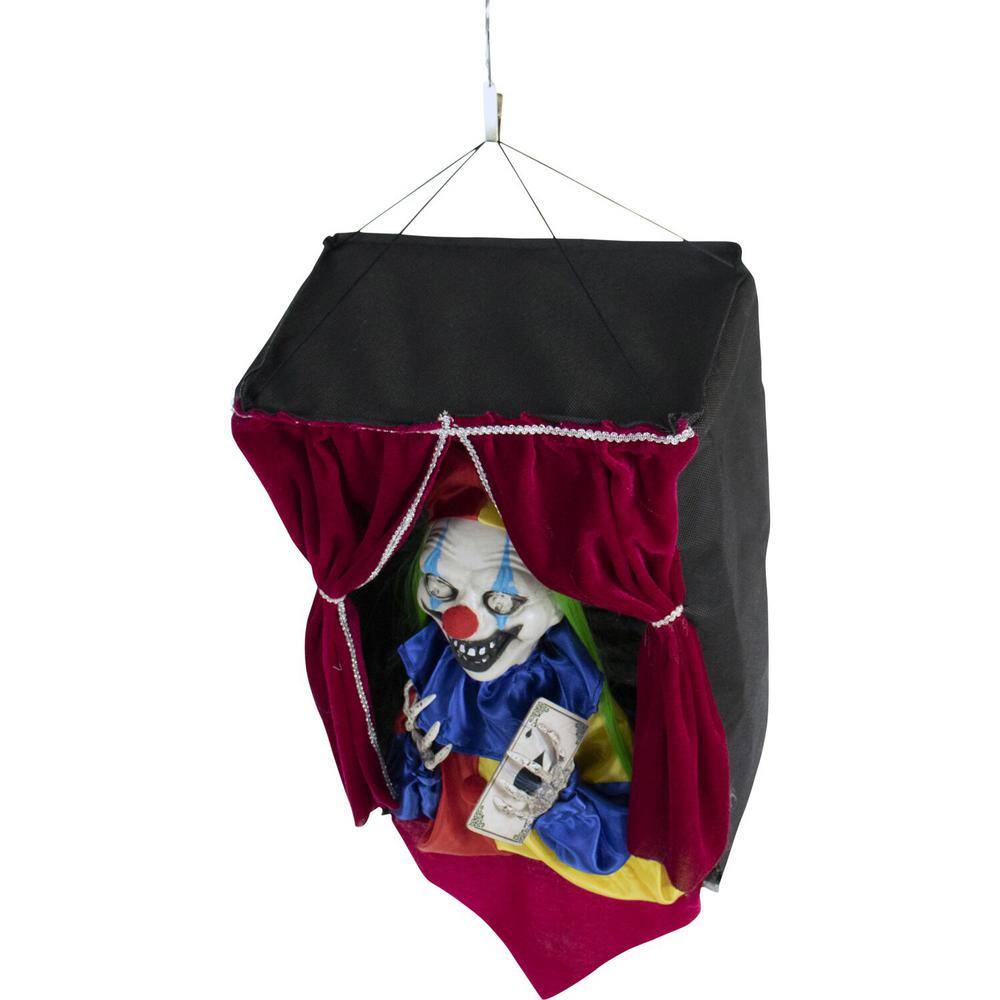 Haunted Hill Farm  27 in. Touch Activated Animatronic Clown