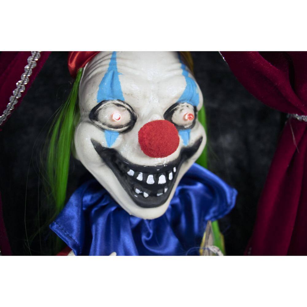 Haunted Hill Farm  27 in. Touch Activated Animatronic Clown