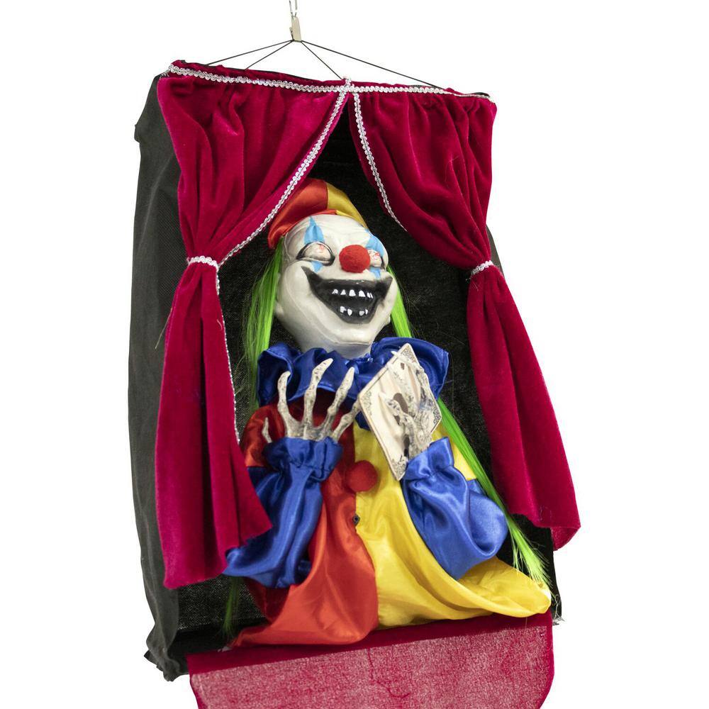 Haunted Hill Farm  27 in. Touch Activated Animatronic Clown