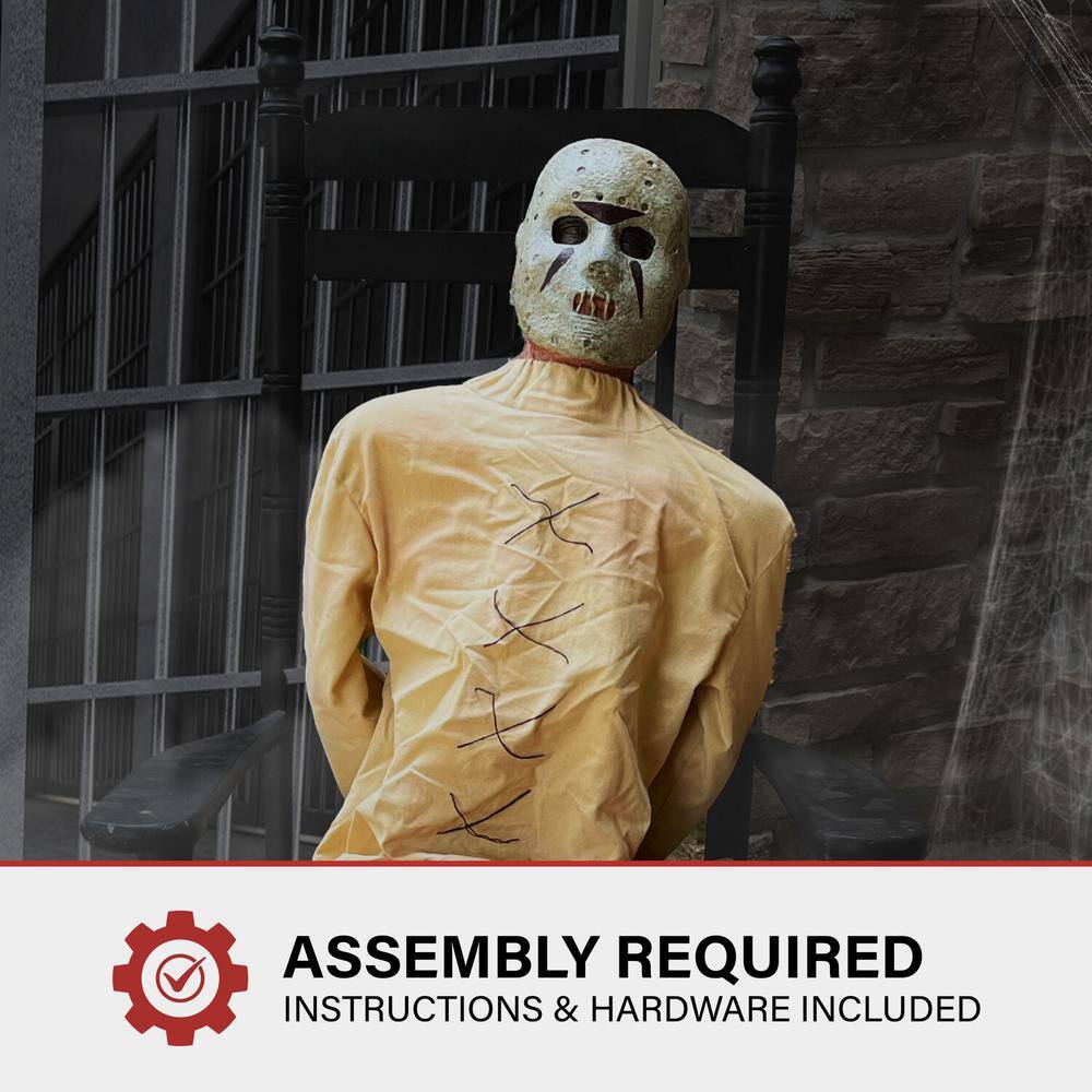 Haunted Hill Farm 48 in. Premium Halloween Animatronic Twitch The Thrashing Prisoner By Tekky