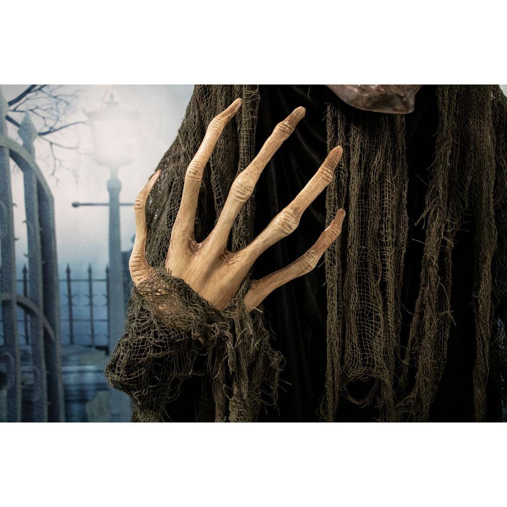 Haunted Hill Farm 6.5 ft. Animatronic Haunted Talking Tree Halloween Prop, Moving Mouth for Indoor/Outdoors, Battery-Operated