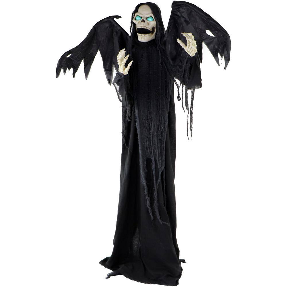 Haunted Hill Farm 74 in. Touch Activated Animatronic Reaper