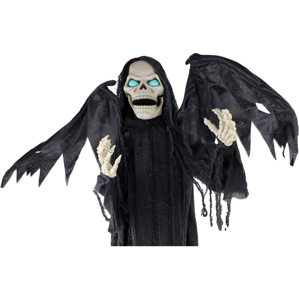 Haunted Hill Farm 74 in. Touch Activated Animatronic Reaper