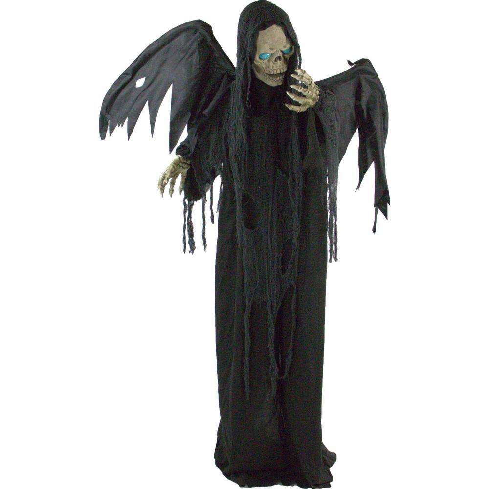 Haunted Hill Farm 74 in. Touch Activated Animatronic Reaper