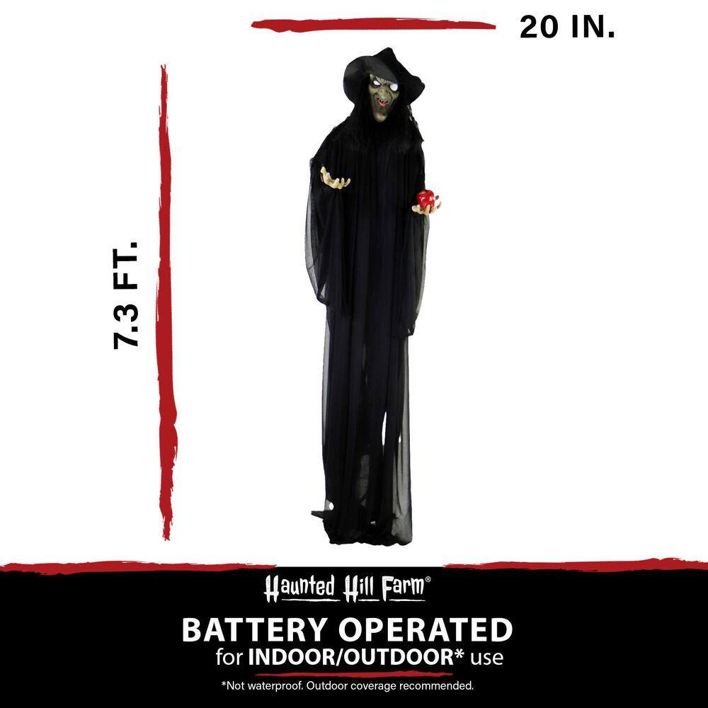 Haunted Hill Farm 88 in. Touch Activated Animatronic Witch