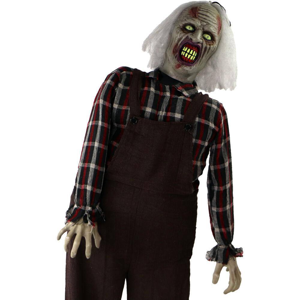 Haunted Hill Farm  62 in. Touch Activated Animatronic Zombie