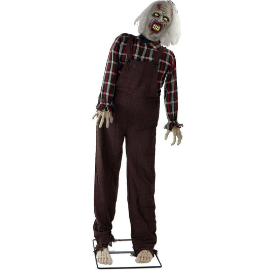 Haunted Hill Farm  62 in. Touch Activated Animatronic Zombie