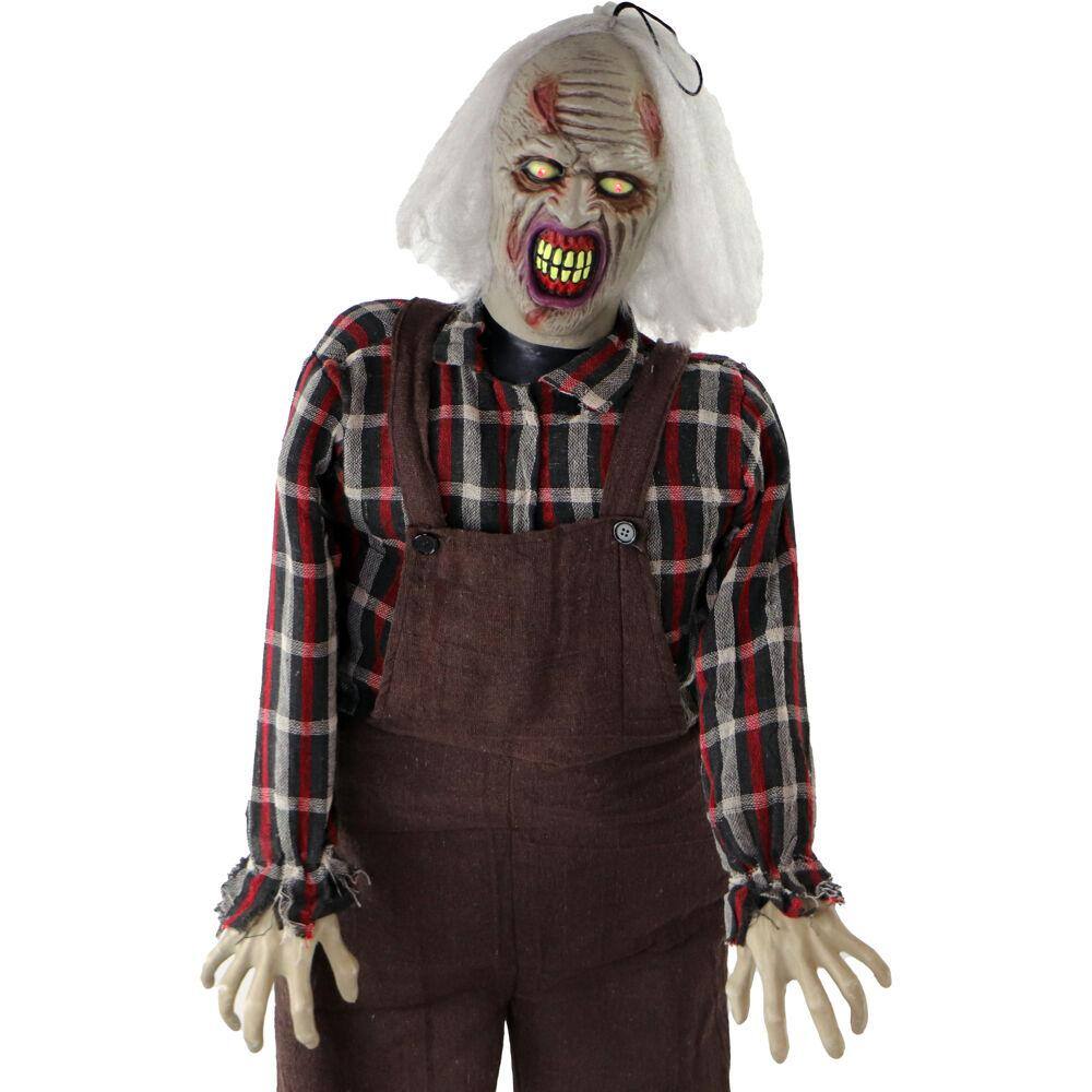 Haunted Hill Farm  62 in. Touch Activated Animatronic Zombie