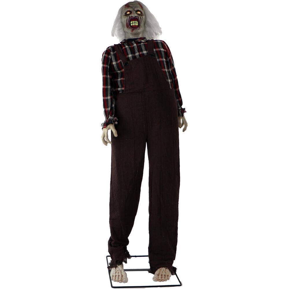 Haunted Hill Farm  62 in. Touch Activated Animatronic Zombie