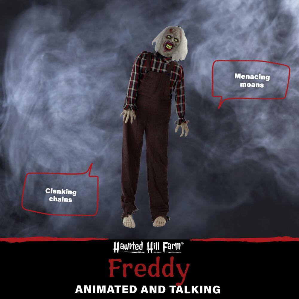 Haunted Hill Farm  62 in. Touch Activated Animatronic Zombie