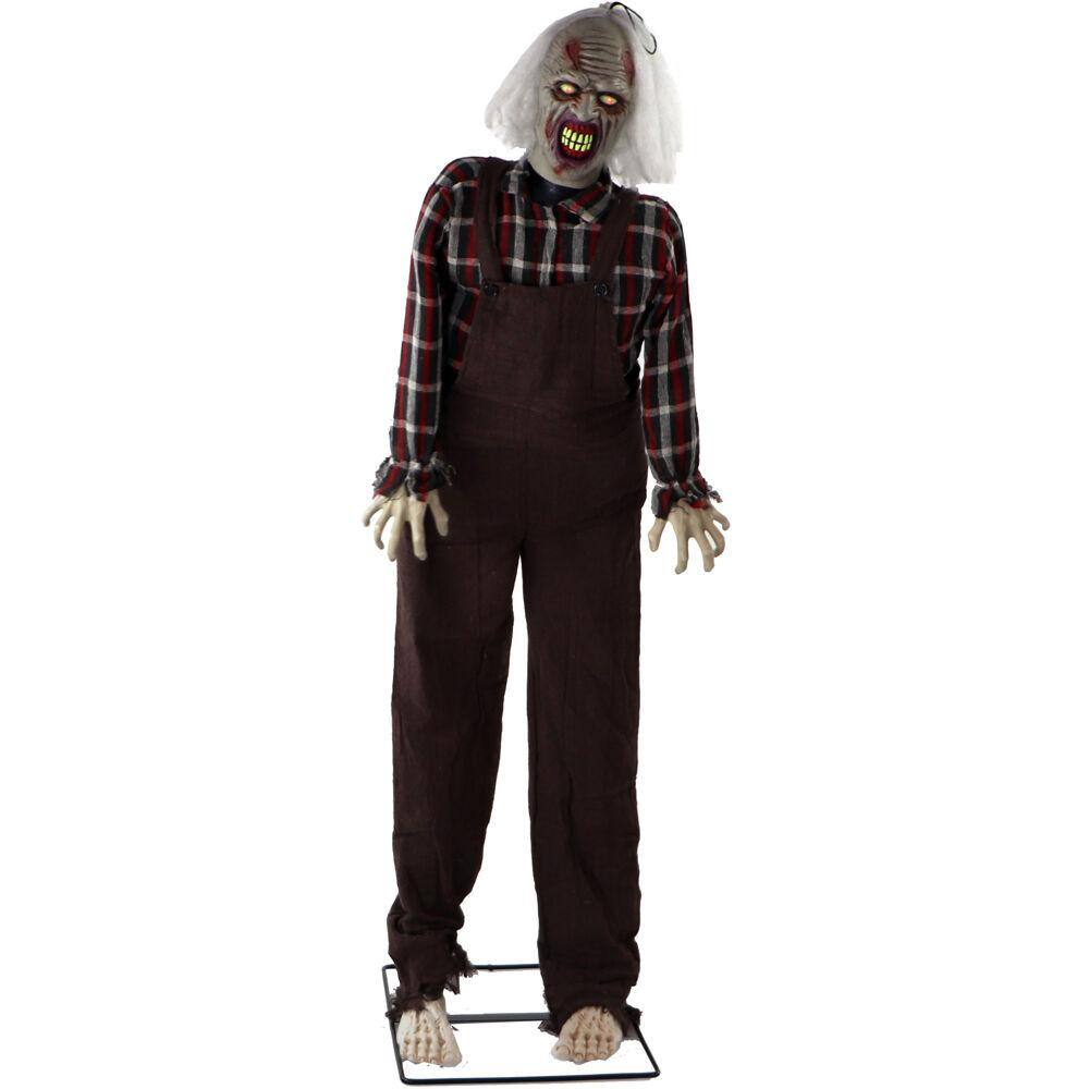 Haunted Hill Farm  62 in. Touch Activated Animatronic Zombie