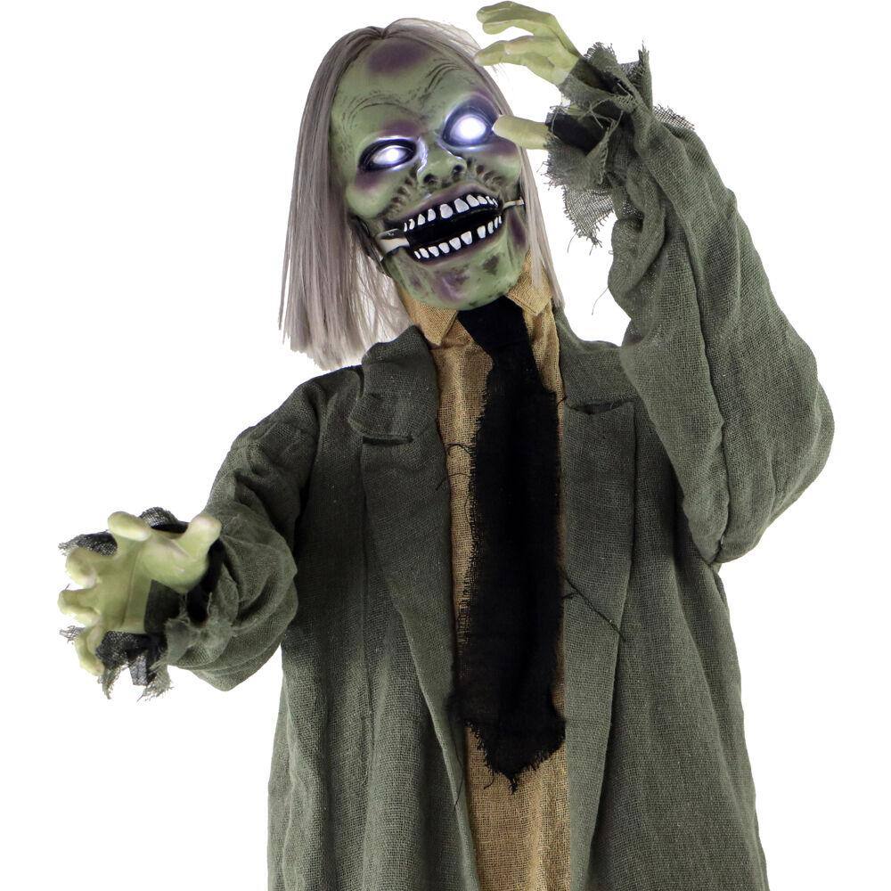 Haunted Hill Farm 71 in. Touch Activated Animatronic Zombie