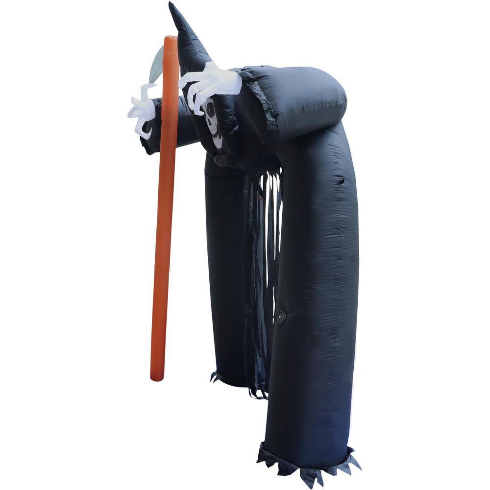 Haunted Hill Farm 10 ft. Tall Pre-Lit Musical Inflatable Grim Reaper Arch