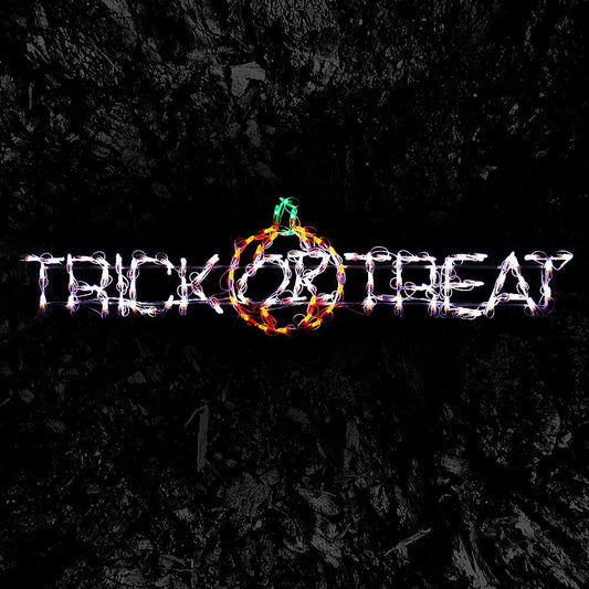 HOLIDYNAMICS HOLIDAY LIGHTING SOLUTIONS  Holidynamics 52 in. LED Trick or Treat Sign Halloween Yard Decoration